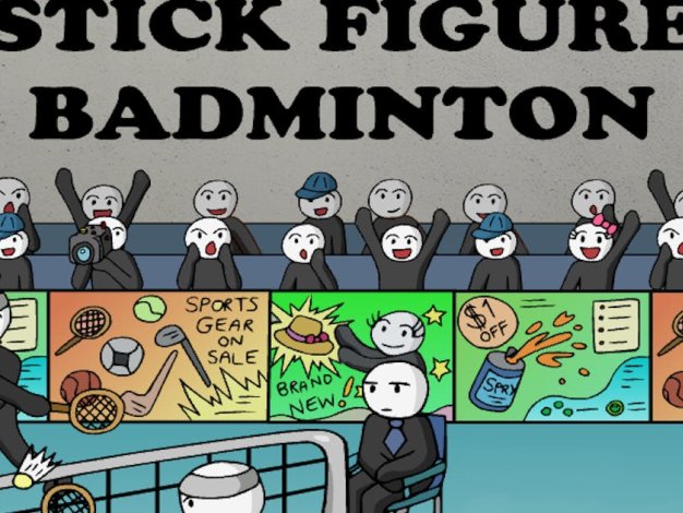 火柴人羽毛球 Stick Badminton